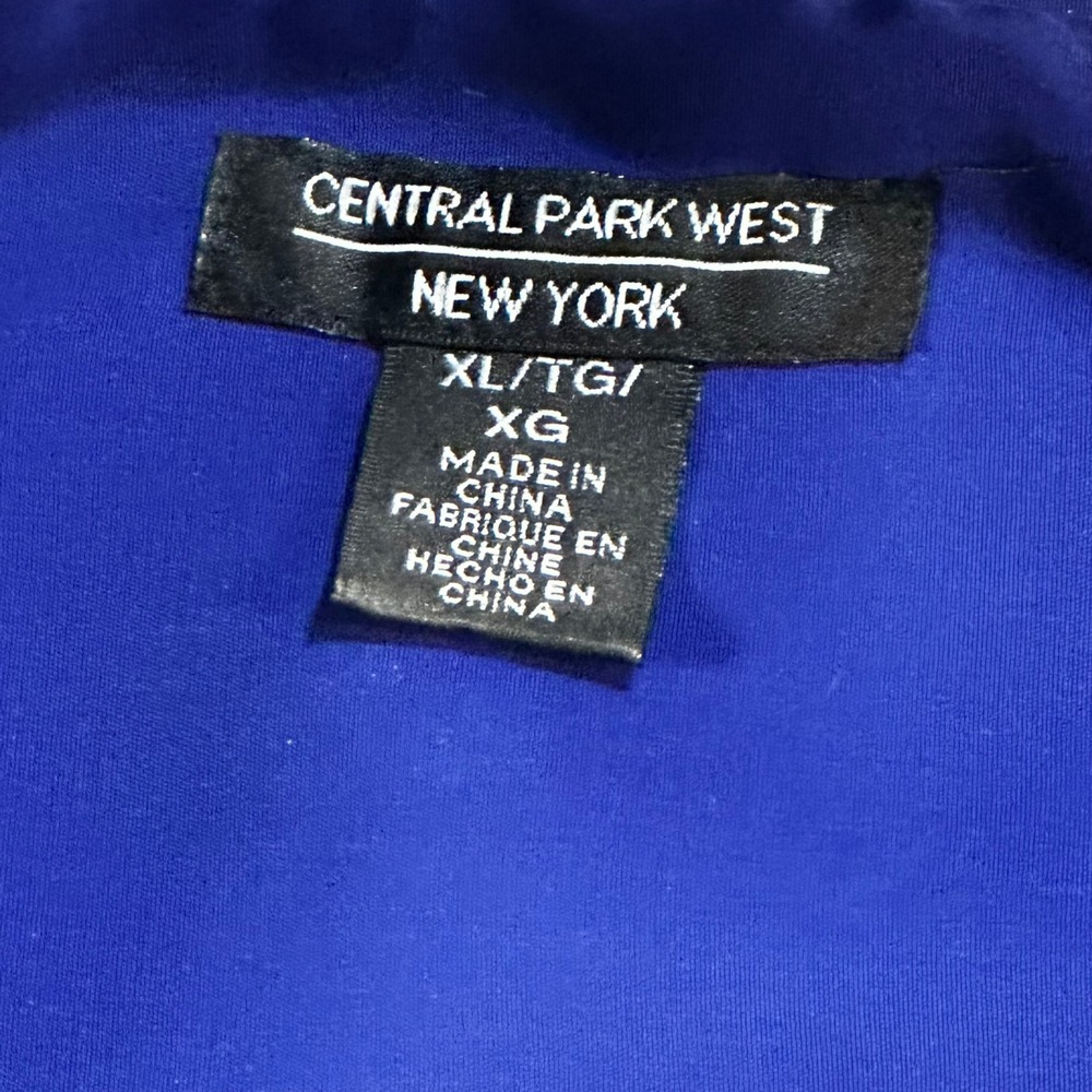 Vintage Y2K Corporate Royal Blue Button Down Long Sleeve Pockets XL Monochrom - Picture 2 of 5